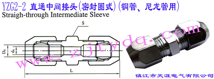 YZG2-2 ֱͨg^(ܷȦʽ)(~)Straight-through Intermediate Sleeve