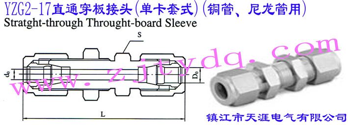 YZG2-17ֱͨ^(οʽ)(~)Straight-through Through-board Sleeve